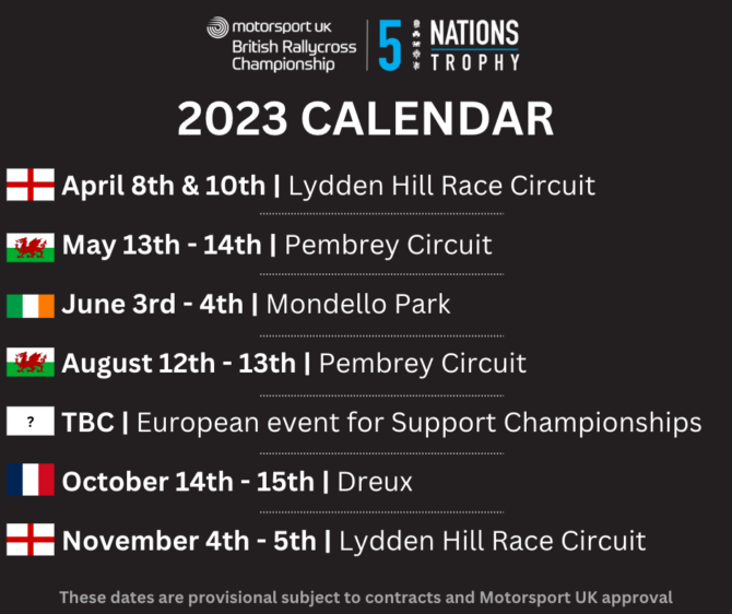 5 Nations BRX 2023 calendar